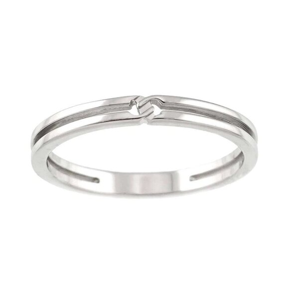 GUCCI Infinity Ring 18K White Gold 750 Size11 5.5-5.75 - Picture 1 of 15